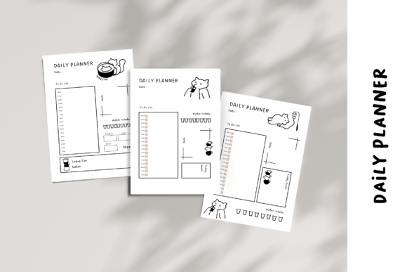 Download Cute Daily Planner Template4 - Premium Bundle