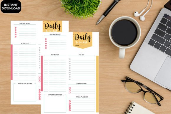 Download Classic Daily to Do List Retro Printable - Premium Resources