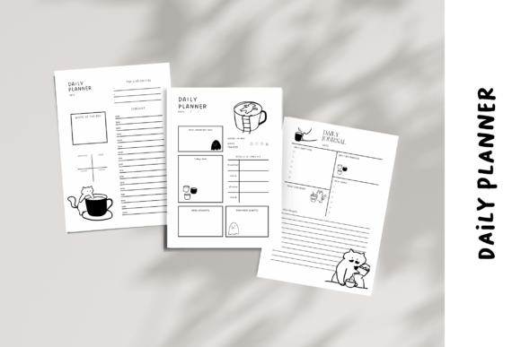 Download Cute Daily Planner Template3 - Premium Bundle